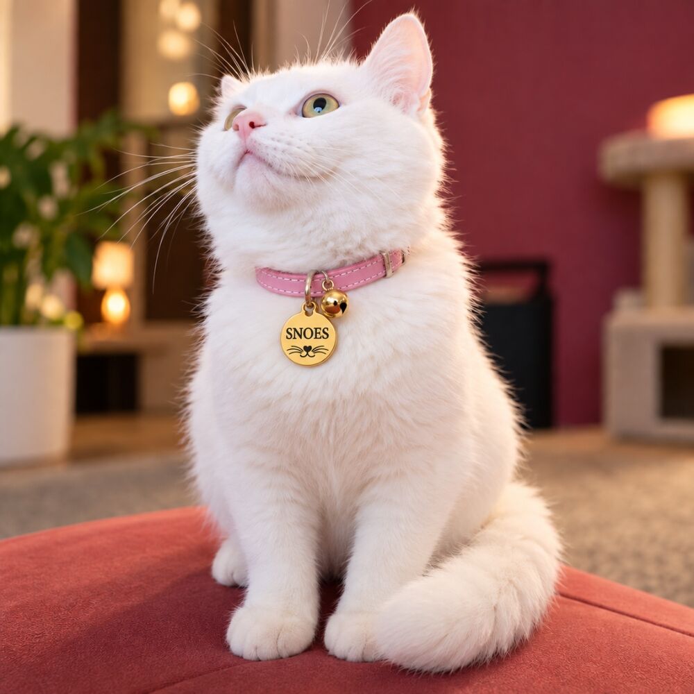 cat tag with bell