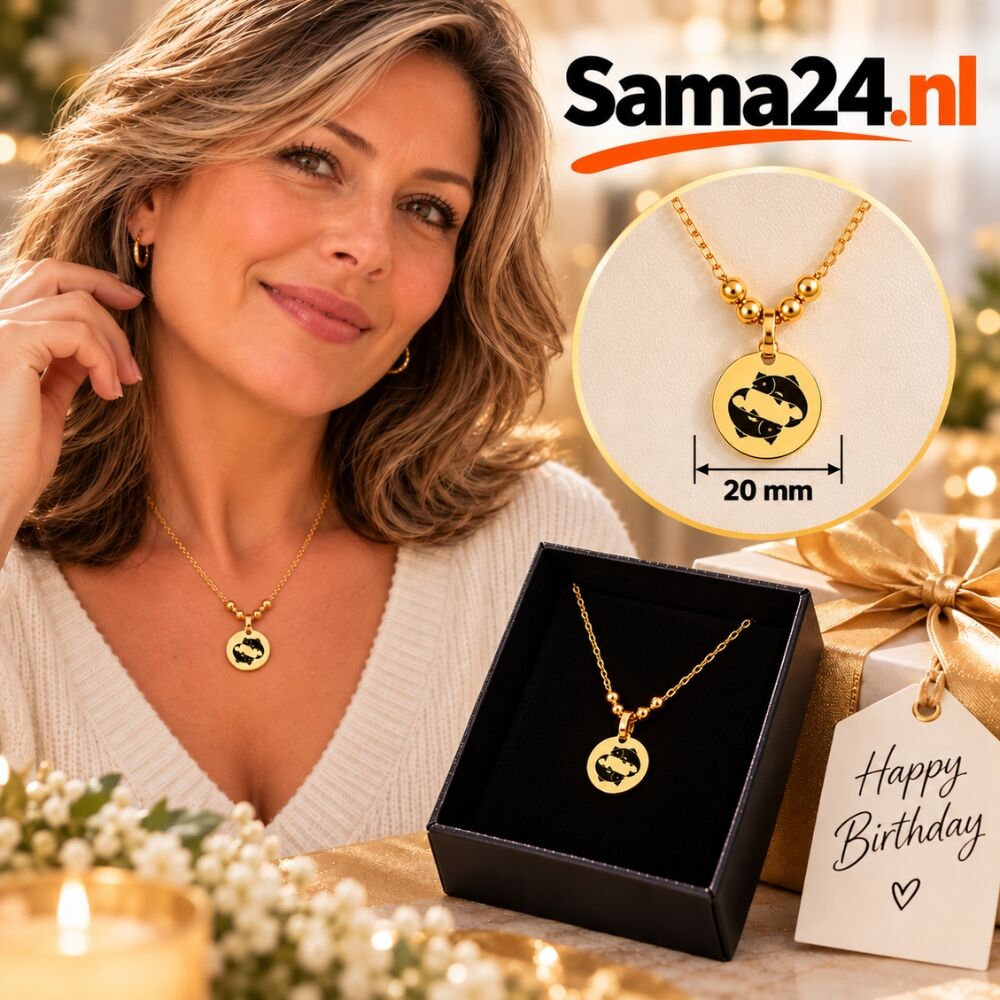 Necklace with Titanium Zodiac Sign Pendant