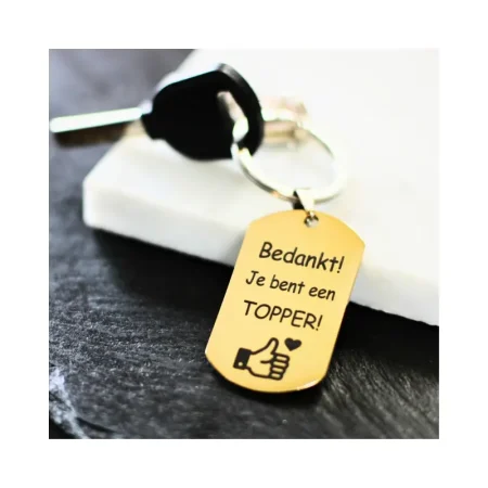 Sleutelhangers graveren met liefde met eigen tekst een leuke foto