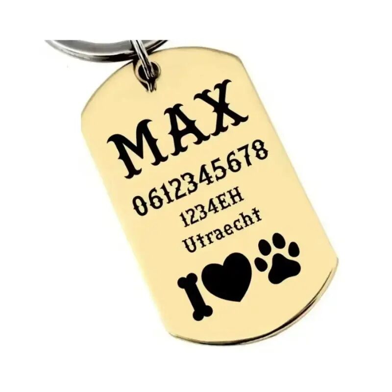 ID Tag Hund klein gravieren Namensschild Hund für kleine Hunde