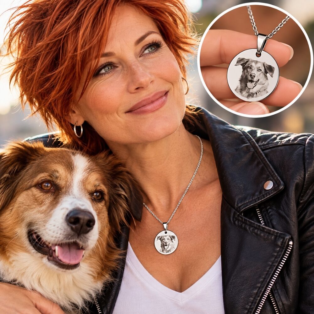 Ketting met foto huisdier hond of kat