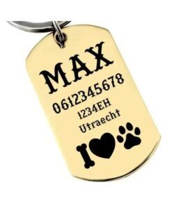 ID Tag hond klein graveren naam tag hond voor kleine hond