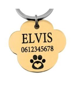 Hondenpenning aan halsband graveren met naam - Grote penning