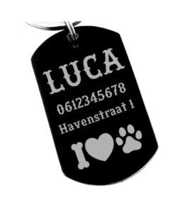 ID Tag hond klein graveren naam tag hond voor kleine hond