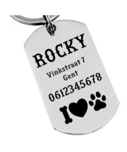 ID Tag hond klein graveren naam tag hond voor kleine hond