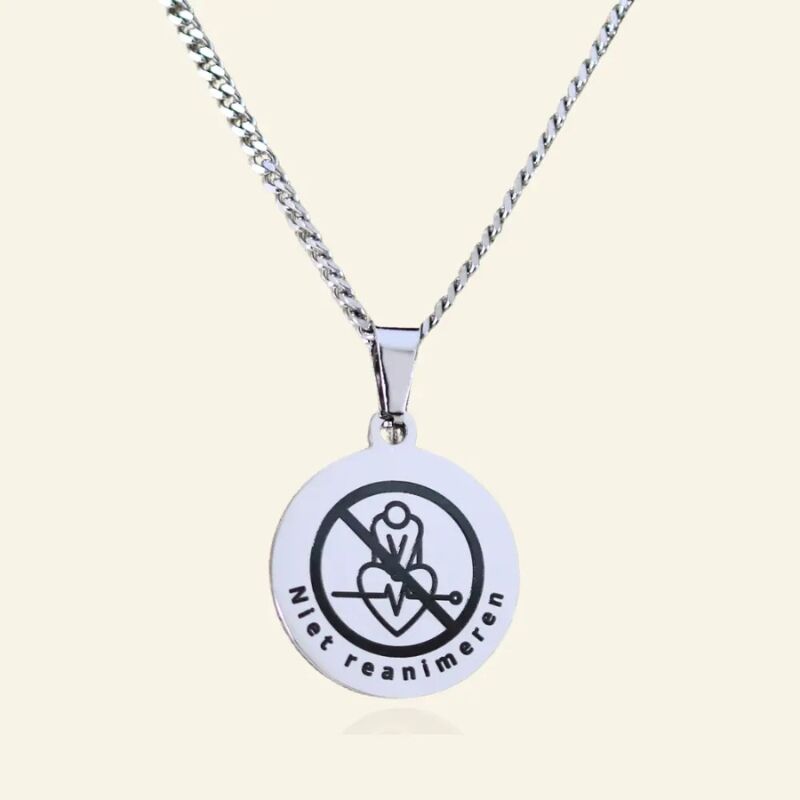 ketting met medische gegevens niet reanimeren