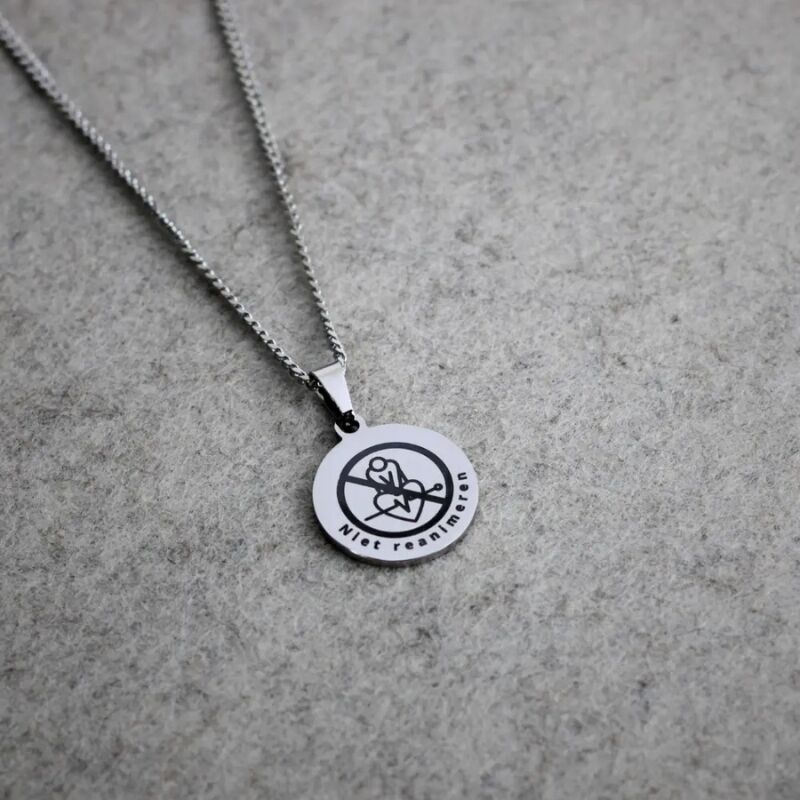 ketting met medische gegevens niet reanimeren
