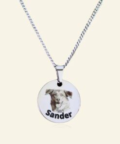 Ketting met foto huisdier hond of kat