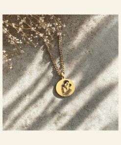 Kettinghangers met foto graveren dames hanger goud