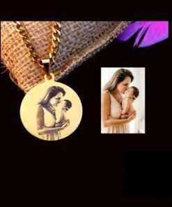 Kettinghangers met foto graveren dames hanger goud