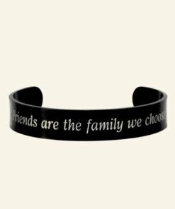 Slavenarmband heren Titanium met tekst zwart